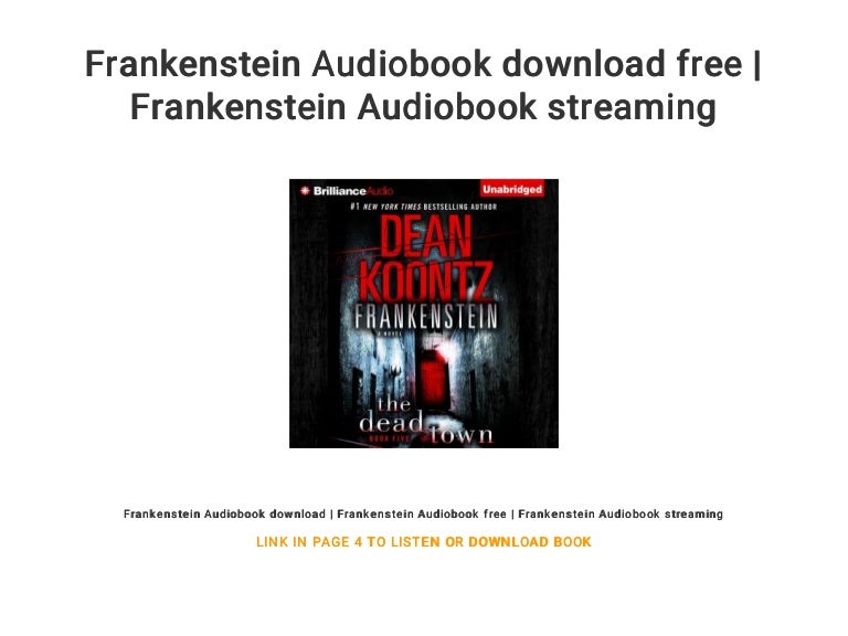 frankenstein audio book free download frankenstein audio book free download