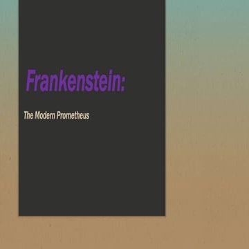 Frankenstein by Mary Shelley