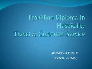 Frankfinn TRAVEL ASSIGNMENT