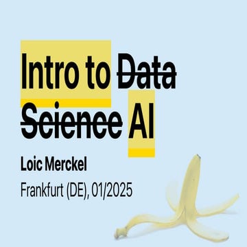 An Introduction to AI (Formerly Data Science)