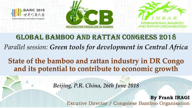 Frank Iragi_State of the Bamboo and Rattan Industry in Congo and its potential to contribute to economic growth