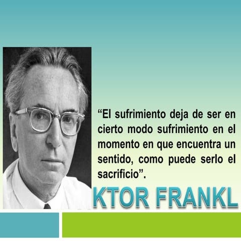 Frankl Viktor Logoterapia Teorias de la personalidad