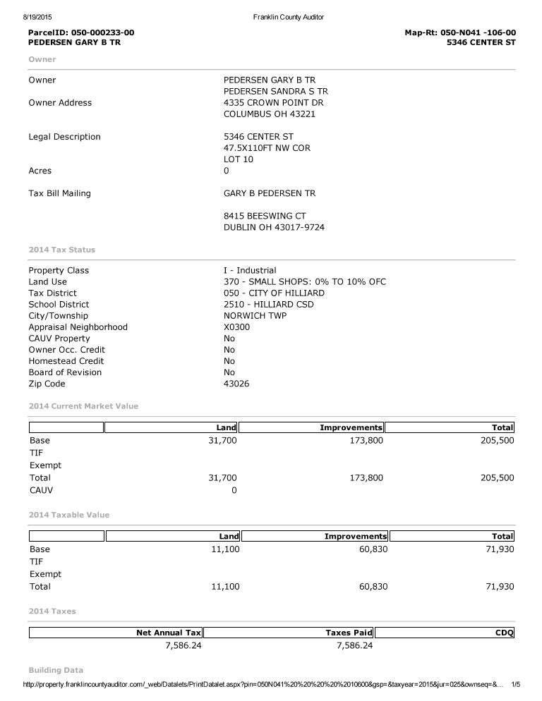 Franklin county auditor