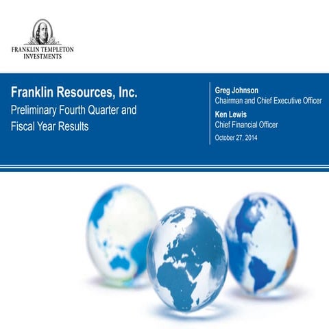 Franklin Resources 4Q 2014