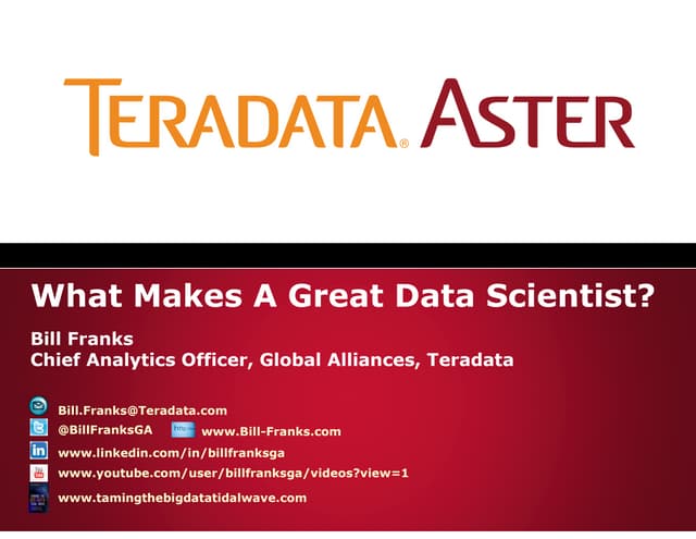 What Makes A Great Data Scientist?