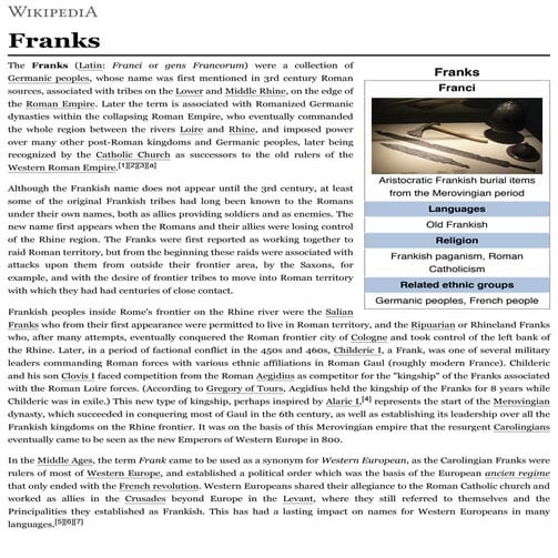 Franks wikipedia | PDF
