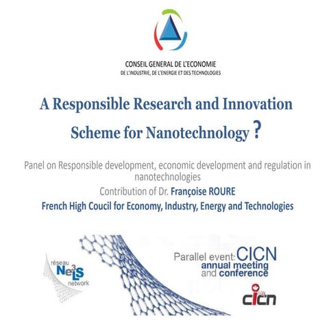 Françoise Roure_A possible research and innovation scheme for Nanotechnology?