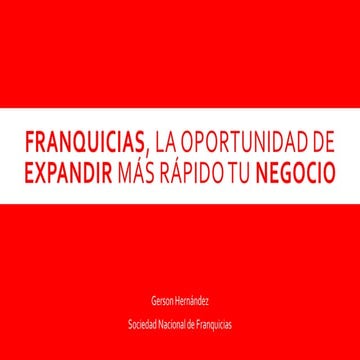 Franquicias, oportunidad para construir marca y vender más