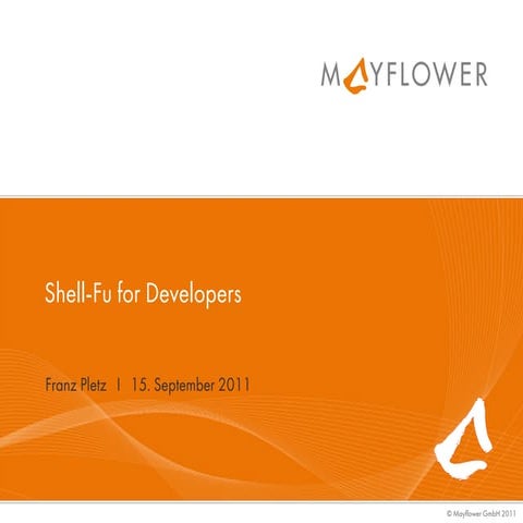 Shell Fu for Developers | PPT | Kostenloser Download