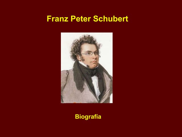 Franz Schubert   Biografia