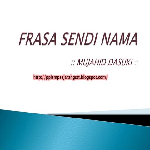 Frasa Sendi Nama