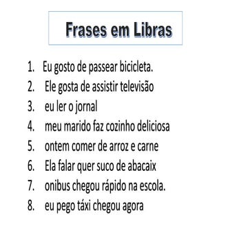 Frases para treinar ppt para Libras.pptx