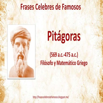 Frases Célebres de Pitágoras