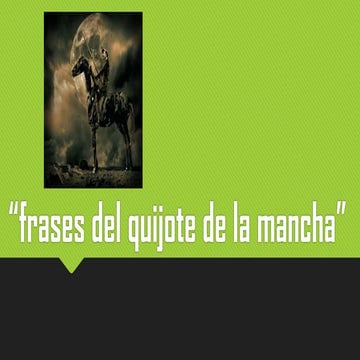  quijote de la mancha
