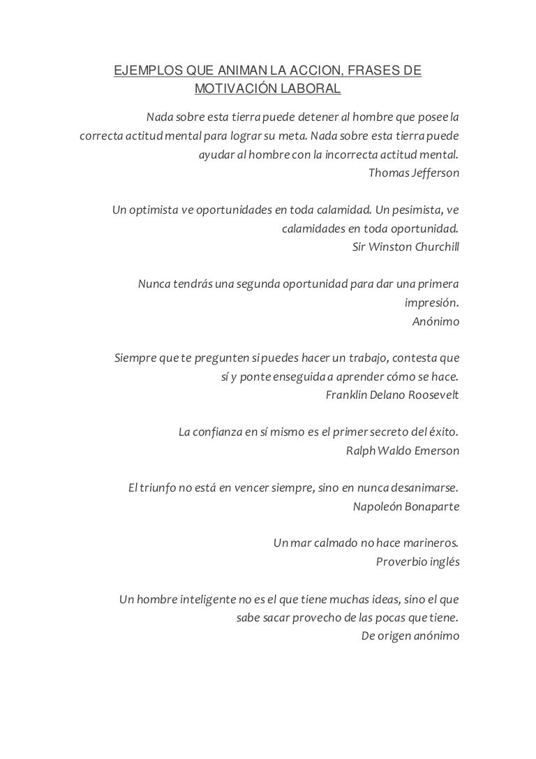 Como Se Contesta De Nada En Ingles Frases de motivacion laboral