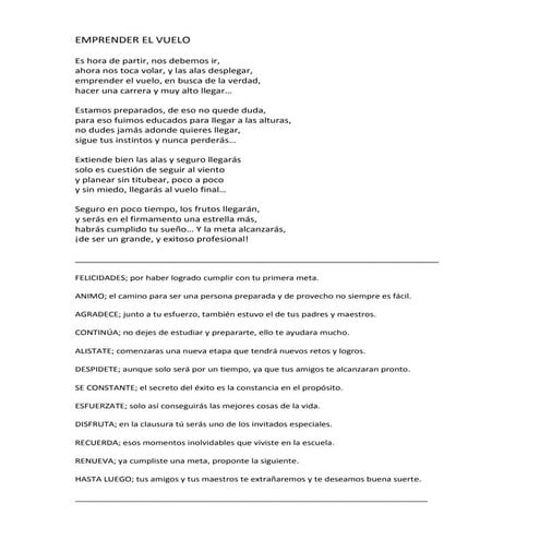 Frases despedida sexto grado