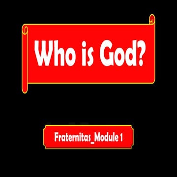 Fraternitas_Module 1_ Who is God.INTERACTpdf