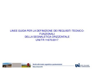 Segnaletica orizzontale