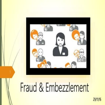 Fraud embezzlement