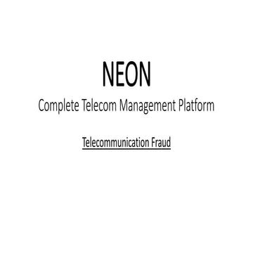 Telecommunication Fraud Detection and Prevention