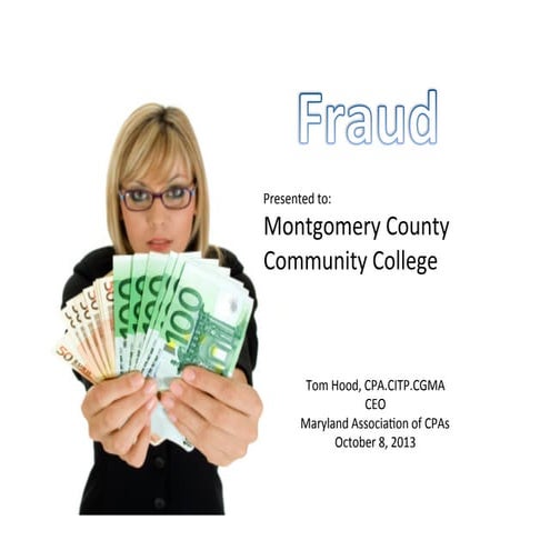 Fraud & Accouting - Montgomery County Community College - 2013