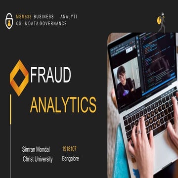 Fraud analytics