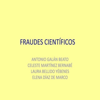 Fraudes científicos