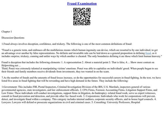 Fraud Examination