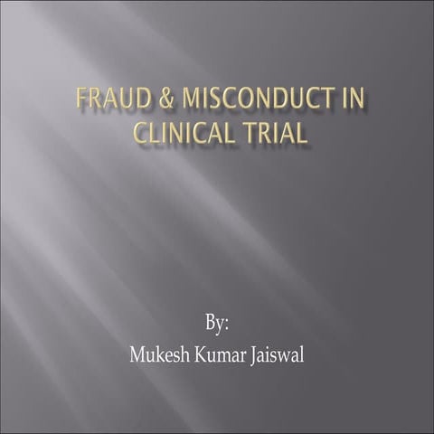 Fraud & misconduct by Mukesh Jaiswal