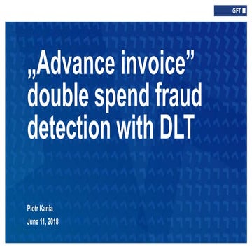 Fraud prevention with DLT