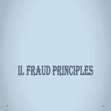 Fraud principles1