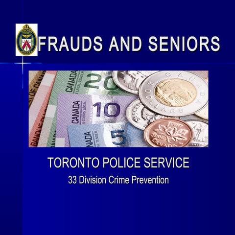 Frauds and Seniors