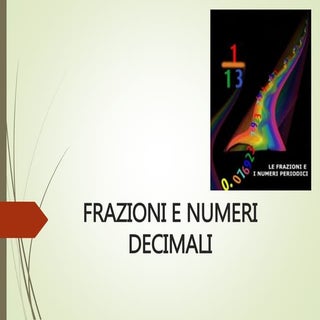 Frazioni e numeri decimali