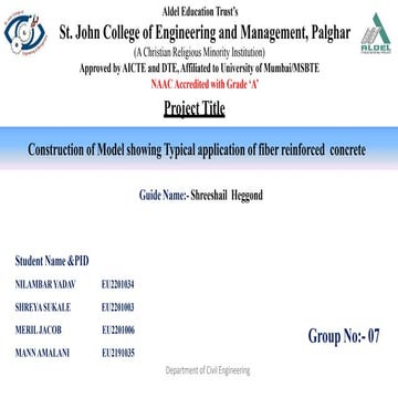 Fiber Reinforced concrete (FRC) Fiber Reinforced concrete (FRC) | PPTX