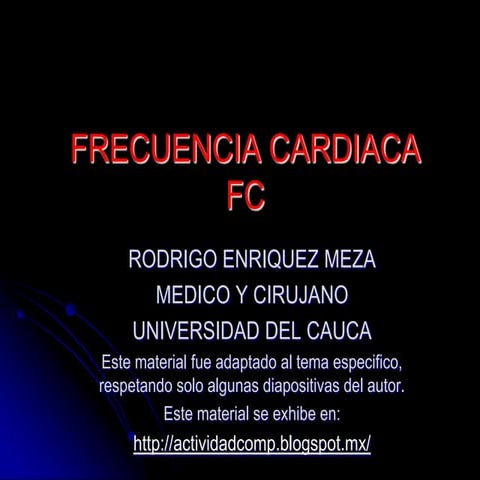 Frecuencia cardiaca
