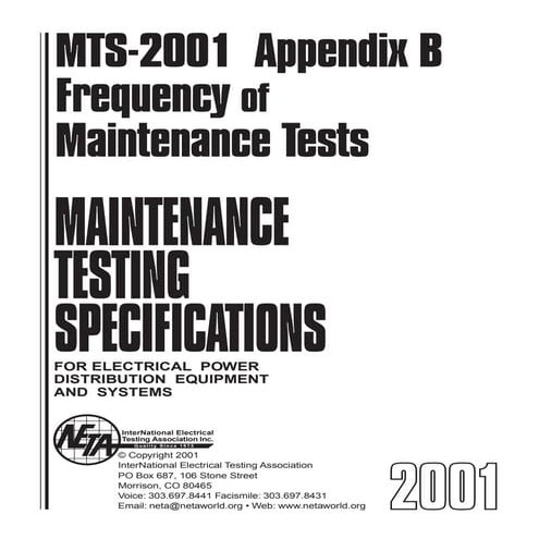 INSPECTION AND TEST PROCEDURES FOR SWITCHGEAR AND SWITCHBOARD | PDF