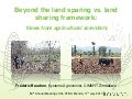 thumbnail of  Beyond the land sparing vs. land sharing framework: Views from agricultural scientists