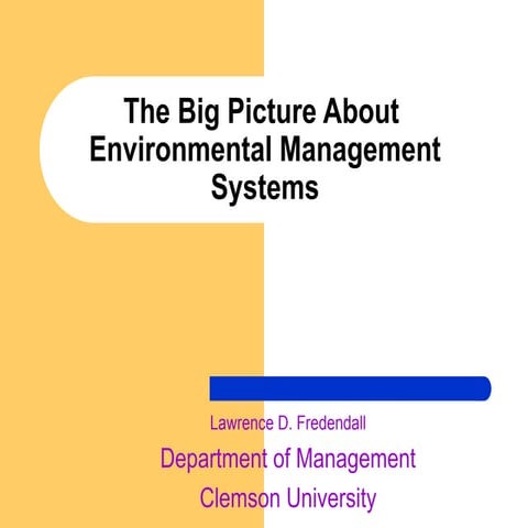 Comprehensive Overview of Environmental Management Systems in Higher ...