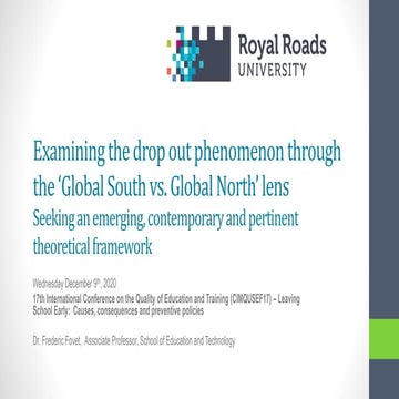 Frederic Fovet Keynote CIMQUSEF17