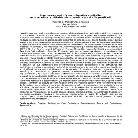 Fred revista e qualidade de vida