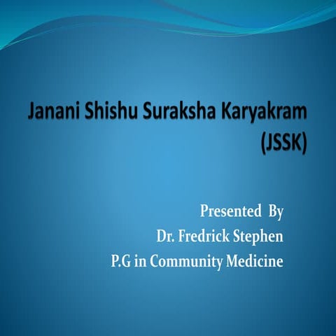Jsy (Janani Suraksha Yojana) | PPTX
