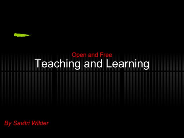 Free and Open Source for Education