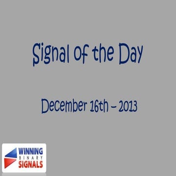 Winning Binary Signals presentations