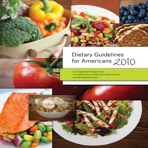 Free Healthy Eating Dietary Guide For Americans 2010