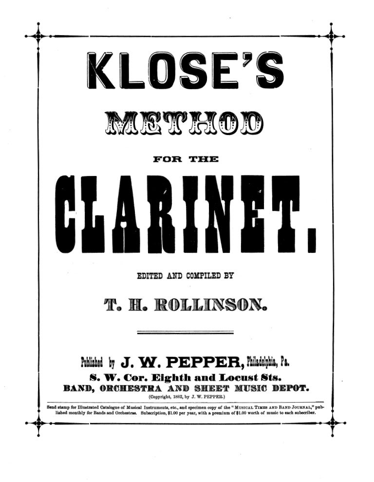  Free Scores Klos eacute hyacinthe elanore thode compla clarinet 