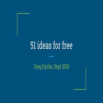 Free 51 ideas