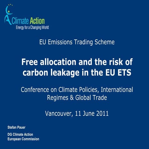 Free Allocation and the Risk of Carbon Leakage in the EU ETS