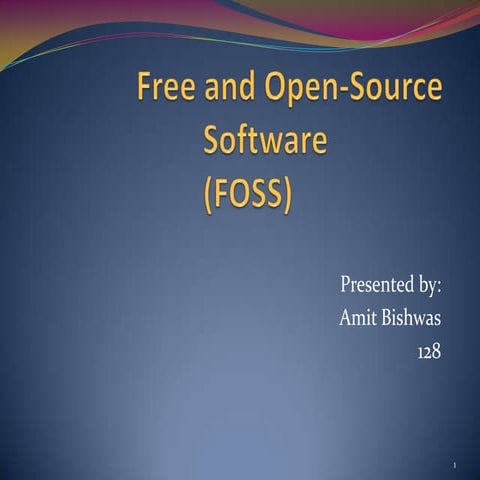 Free and open source software | PPT