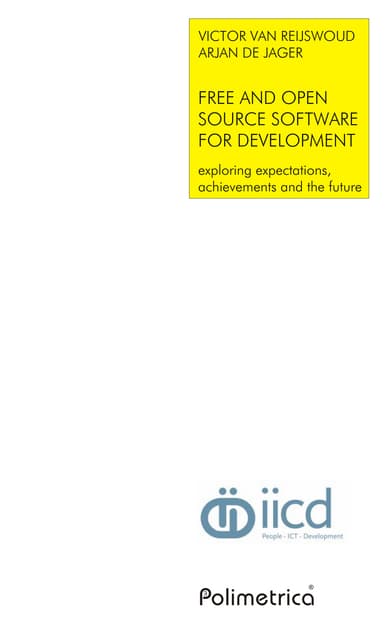 Free and open source software for development