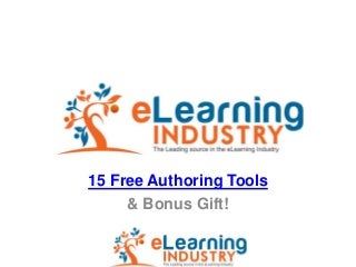 Free authoring tools for eLearning